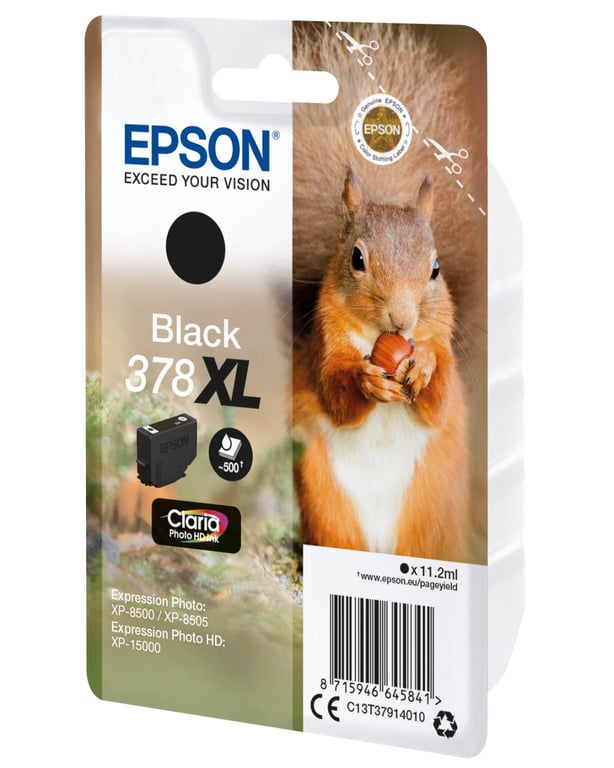Epson 378XL 11.2 ml original emballage coque avec alarme radioélectrique/ acoustique cartouche d'encre pour Expression Home XP 8605 8606 Expression Home HD XP 15000 Expression Photo XP 8500 8700 - vue 4