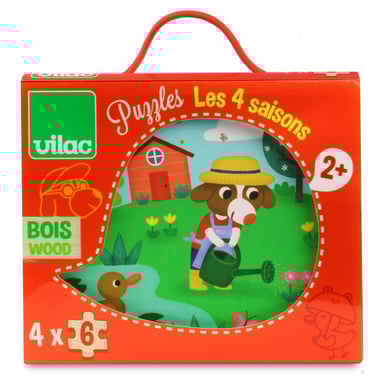 Puzzles de madera : Las 4 estaciones - Diversión educativa