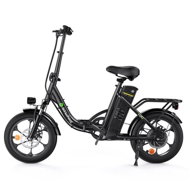 Bicicleta eléctrica isinwheel U4 para adultos, batería de 250 W, 36 V, 10,4 Ah, 16'', bicicletas eléctricas de paso bajo para adultos y adolescentes-Negro