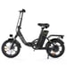Bicicleta eléctrica isinwheel U4 para adultos, batería de 250 W, 36 V, 10,4 Ah, 16'', bicicletas eléctricas de paso bajo para adultos y adolescentes-Negro