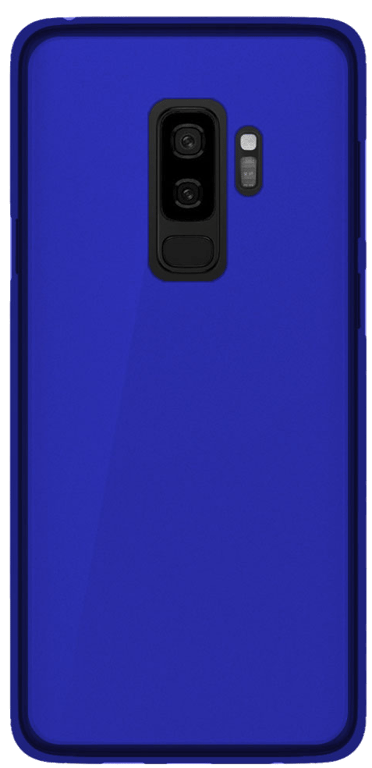Coque silicone unie compatible Givré Bleu Samsung Galaxy S9 Plus