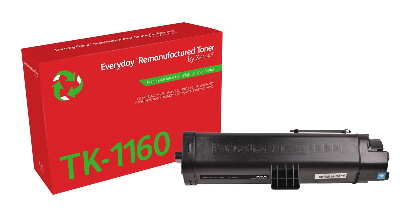 Everyday Rigenerato Toner rigenerato Everyday? di Xerox Nero compatibile con Kyocera TK 1160 Capacità standard - vue 2