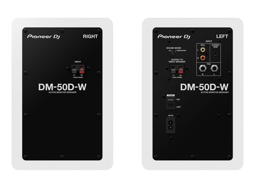 Pioneer DM-50D De 2 vías Blanco Alámbrico 50 W