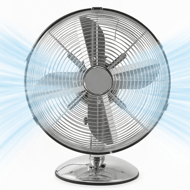 Ventilateur De Table En Métal 30 Cm – Inox