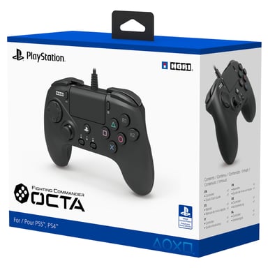 Hori Fighting Commander Octa Noir Manette de jeu PC, PlayStation 4, PlayStation 5