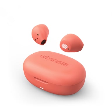 Urbanista Lisbon Casque True Wireless Stereo (TWS) Ecouteurs Appels/Musique Bluetooth Corail