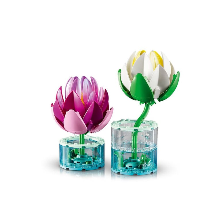 LEGO Botanicals 11511 Les Nénuphars Ensemble de Construction 259 pièces Fleurs aquatiques Blanc et Rose - Neuf