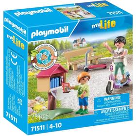 Jeux D'imitation Boîte À Livres Avec Maman Et Enfant Playmobil La Boite - vue 3