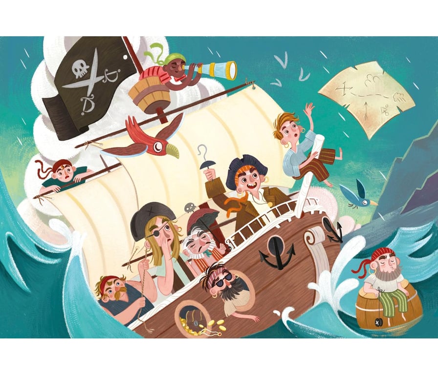 Clementoni The Pirates Jeu de puzzle 104 pièce Occupations Neuf - vue 2