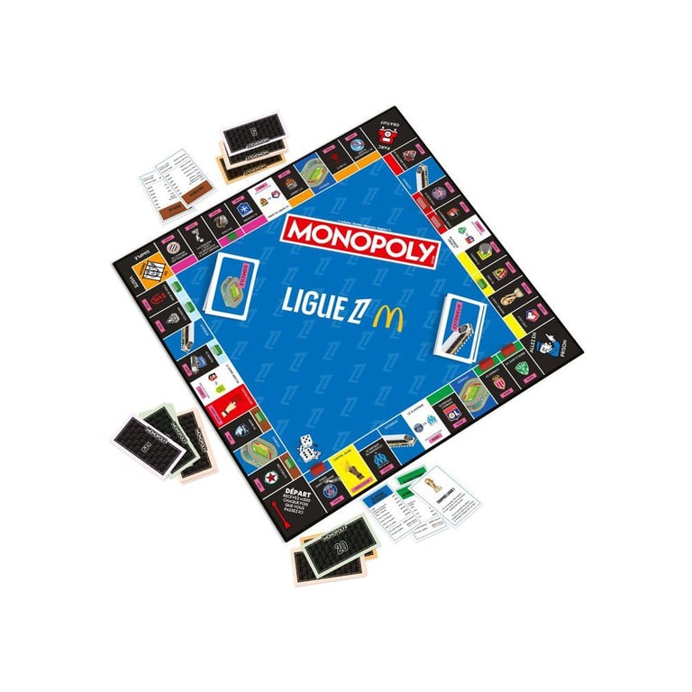 Jeu de société Monopoly Ligue 1 2025 Winning Moves édition McDonald's 2 à 6 joueurs dès 8 ans - Neuf