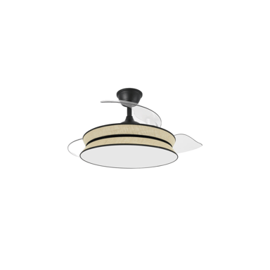 Ventilador Fabrilamp ventilador decor 72W negro y natural