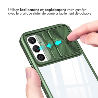 imoshion Coque arrière Camslider pour Samsung Galaxy A34 (5G) - Vert foncé