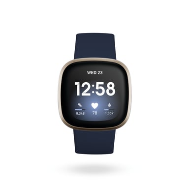 Pulsera conectada Fitbit Versa 3 AMOLED 40 mm GPS - Oro y Azul noche