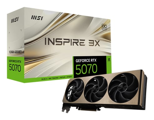 MSI GeForce RTX 5070 12G INSPIRE 3X OC NVIDIA 12 Go GDDR7