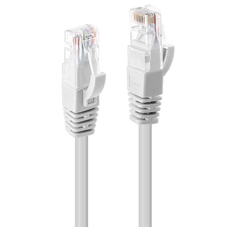 Lindy Câble réseau Blanc Cat.6 U/UTP, 2m