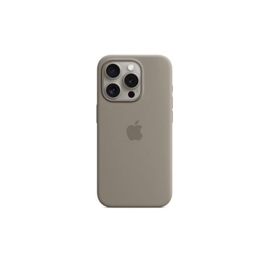 Funda de silicona con MagSafe para iPhone 15 Pro Clay