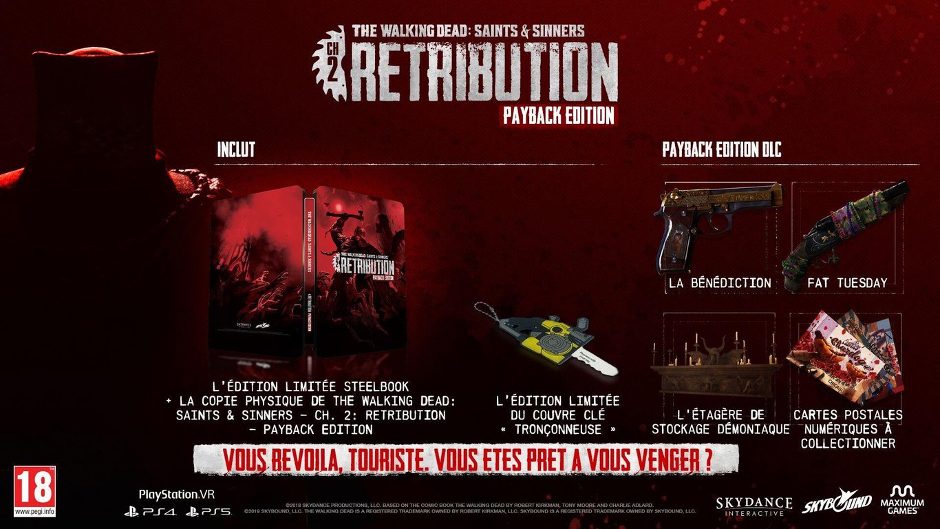 The Walking Dead Saints and Sinners Chapter 2 Retribution Payback Edition PSVR1 PS4 Neuf - vue 1