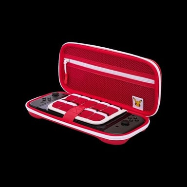 PowerA NSCS0064-01 Housse de protection pour console de jeux portable Nintendo Feutrine, Caoutchouc Rouge