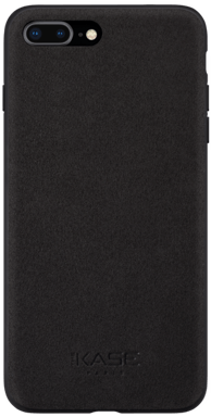 Coque en Suède Alcantara pour Apple iPhone 7/8 Plus, Noir Minuit