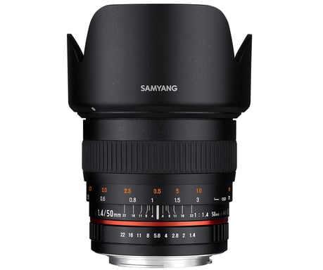 Samyang 50mm F1.4 AS UMC SLR Objetivo estándar Negro