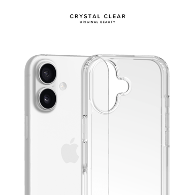 Coque hybride invisible fabriquée à  83 % de plastique recyclé pour Apple iPhone 17, transparente
