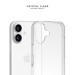 Coque hybride invisible fabriquée à  83 % de plastique recyclé pour Apple iPhone 17, transparente