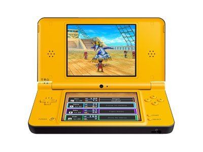 Console portable Nintendo DSi Jaune Écrans Dr. Kawashima’ Brain Training