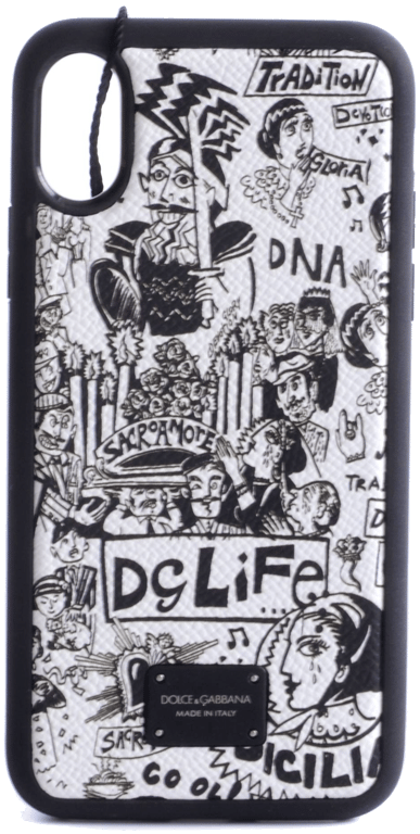 Dolce & Gabbana Coque Comic Print iPhone X - XS Case