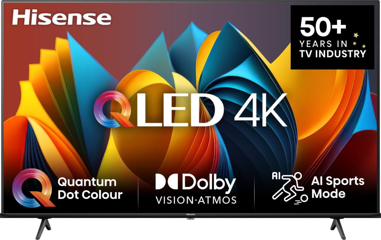 Tv Qled 4k 43'' 108 Cm 43e7nq Hisense - vue 3