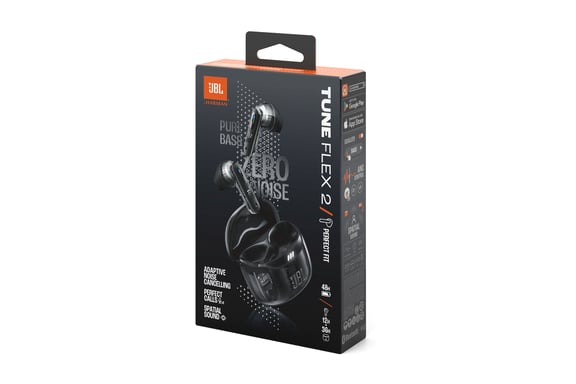 JBL Tune Flex 2 Ghost Edition Casque True Wireless Stereo (TWS) Ecouteurs Appels/Musique Bluetooth Noir