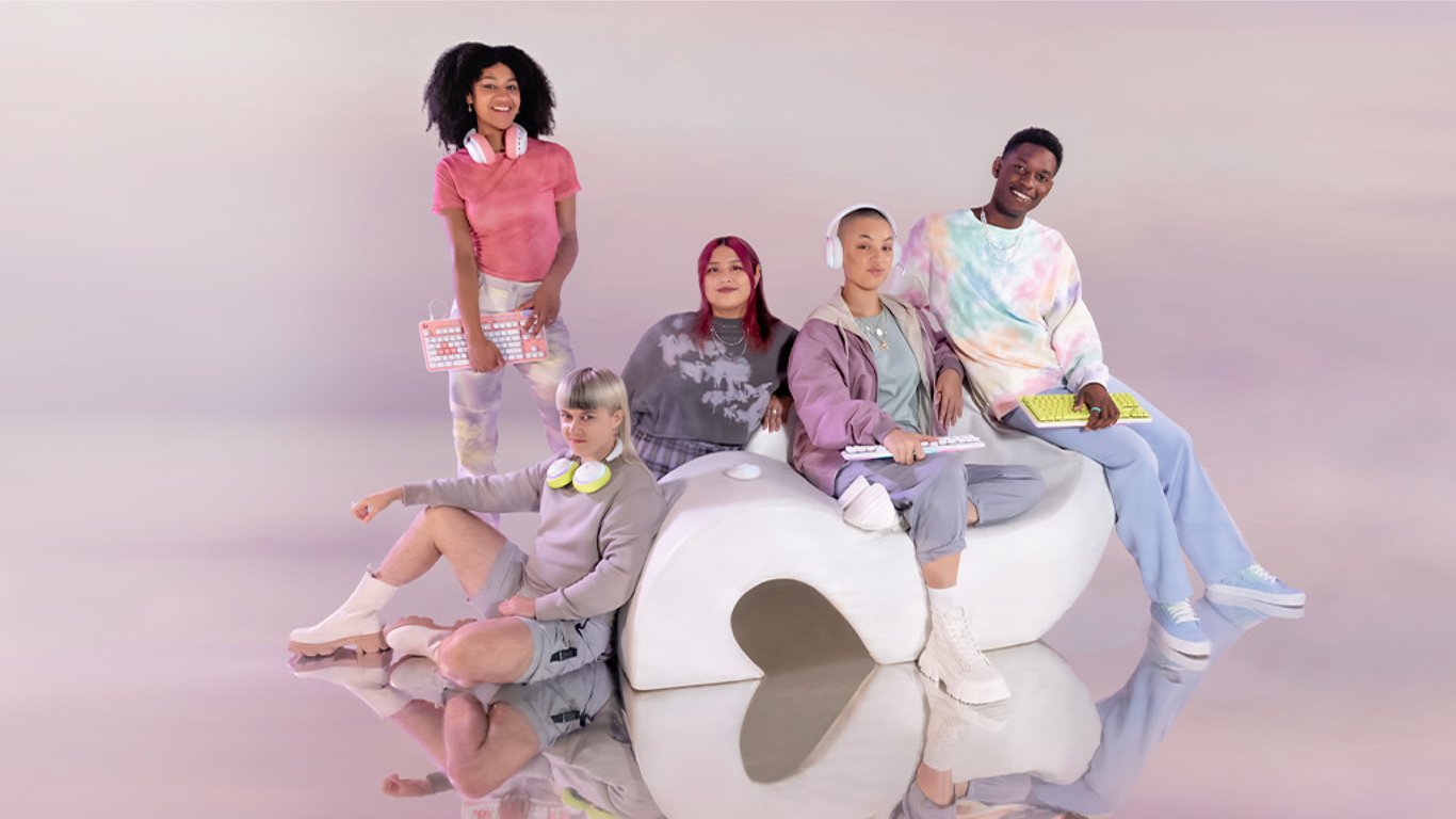 Clavier gamer Filaire Logitech G G715 AZERTY Mécanique Switch Tactile GX Repose poignets Mist - vue 3