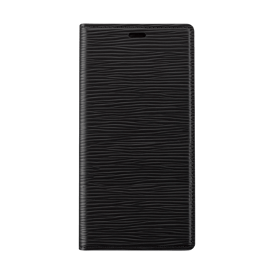 Diarycase 2.0 Funda tipo almeja de piel auténtica con soporte magnético para Apple iPhone 13, Negro medianoche