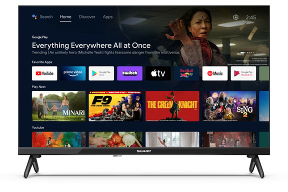 Sharp 24FH2EA TV 61 cm (24'') HD Smart TV Wifi Noir