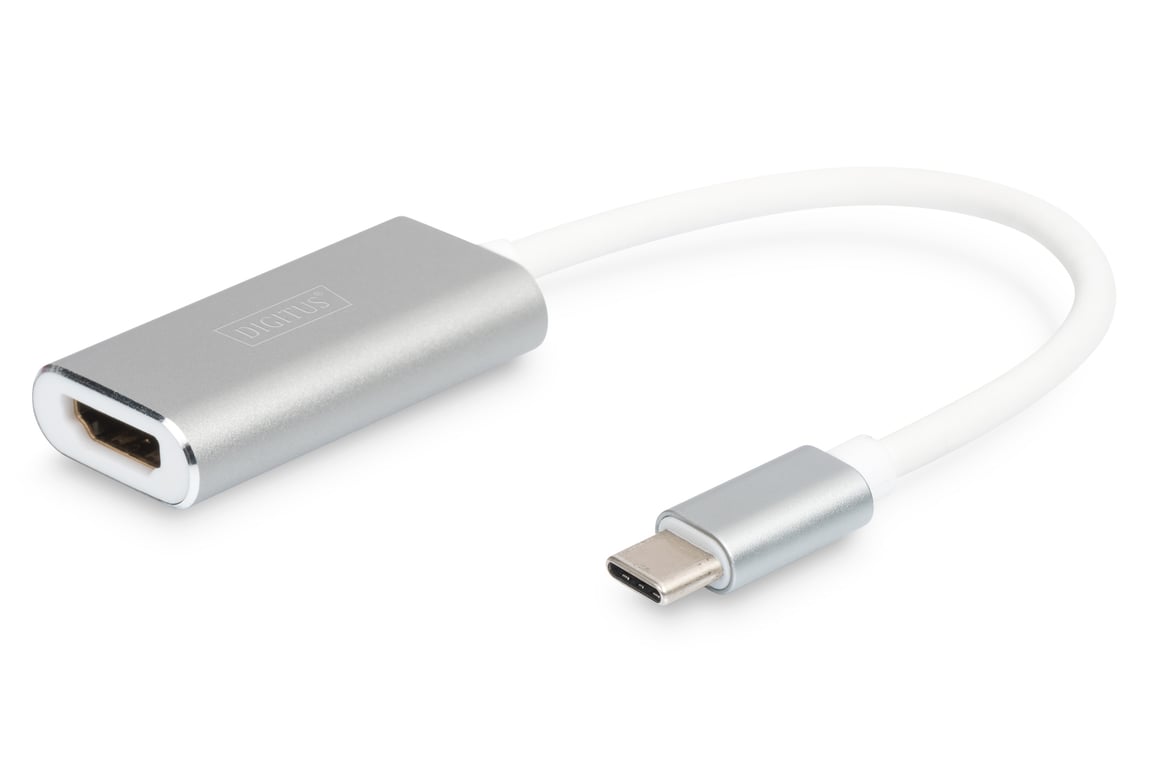 DIGITUS Adaptateur vidéo externe USB C HDMI aluminium