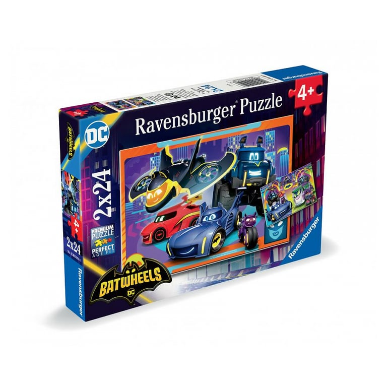 Puzzles 2 x 24 pièces : Prêt pour 'action Batwheels Ravensburger France - vue 4