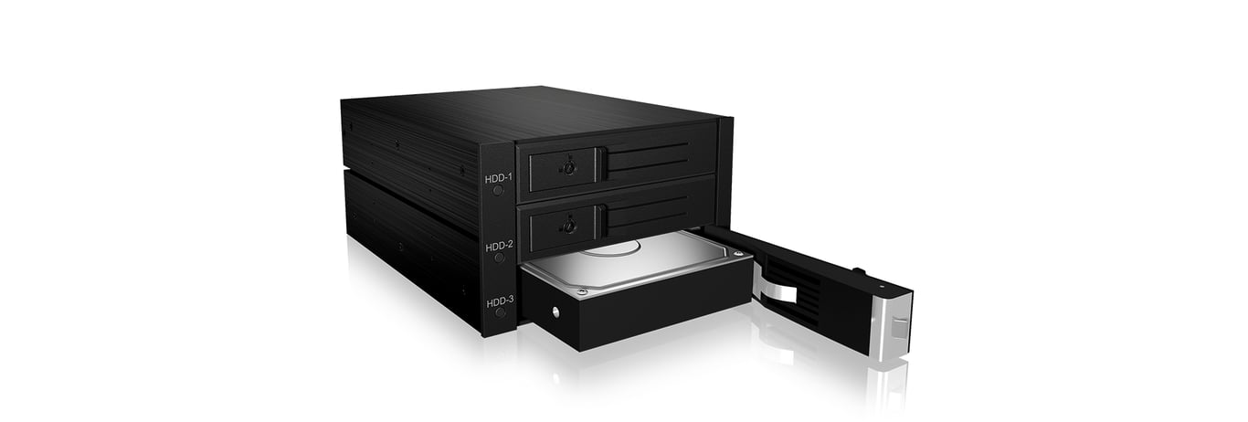 ICY BOX IB 563SSK 2x 5 25 Plateau de stockage de disques Neuf - vue 3