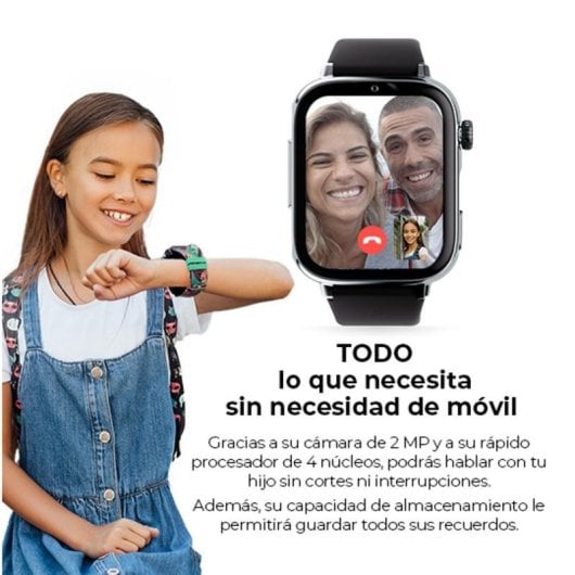 Montre connectée pour enfant SAVEFAMILY SaveWatch Plus 2 GPS & appels vidéo Écran AMOLED Gorilla Glass Appareil photo 8MP - vue 6