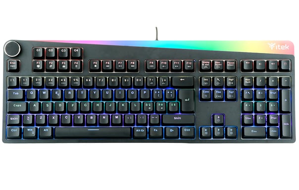 itek X31 teclado Juego USB Italiano Negro