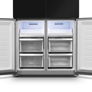 Schneider SCMD564NFGL-BE - Réfrigérateur Multiportes 564L Noir