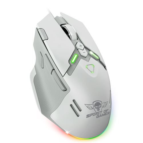 Souris Filaire Gaming Rgb Spirit Of Gamer Elite M60 Artic - Excellent État