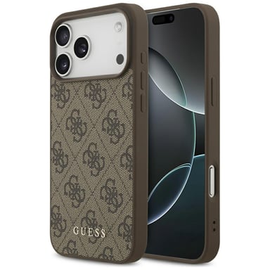 Custodia Guess 4G Classic per iPhone 17 Pro Max marrone