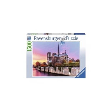 Puzzle de 1500 piezas de Notre-Dame al atardecer - Actividad recreativa