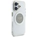 Étui Guess IML Metal Colored Circle Classic Logo MagSafe pour iPhone 16 gris