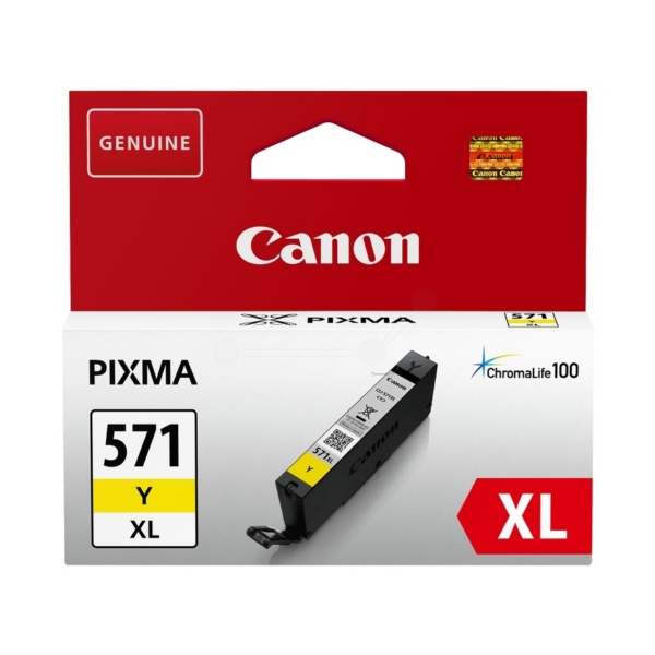 Cartouche d'encre Canon CLI 571XL Y Jaune - vue 6