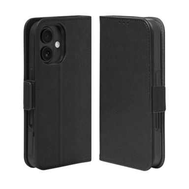 Etui & Coque robuste magnétique 2-en-1 pour Apple iPhone 16, Noir Onyx