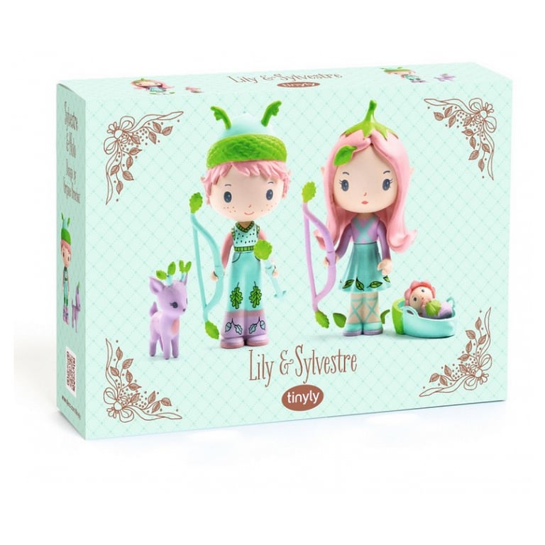 Figurine Tinyly Lily et Sylvestre avec Bébé et Polo Neuf - vue 3