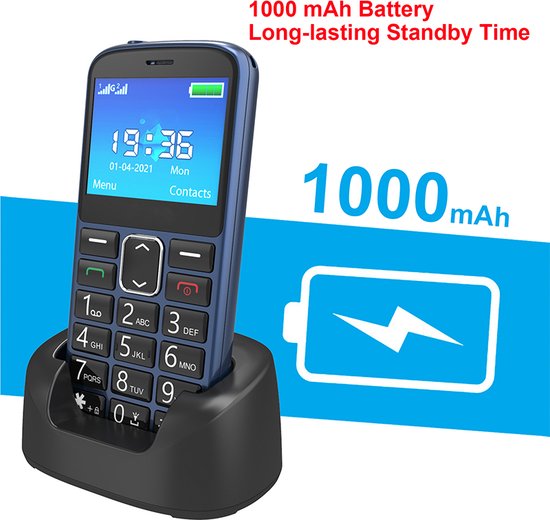 Lipa F70 téléphone pour seniors 4G Téléphone mobile pour seniors GSM pour seniors Chargement rapide USB C Batterie Bluetooth Neuf - vue 3