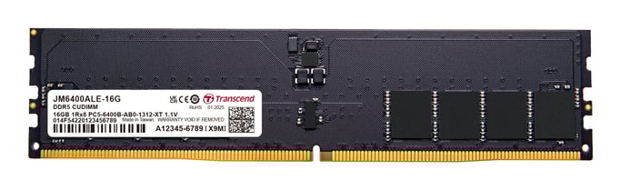 Transcend JetRam JM6400ALE-16G módulo de memoria 16 GB 1 x 16 GB DDR5 288-pin DIMM