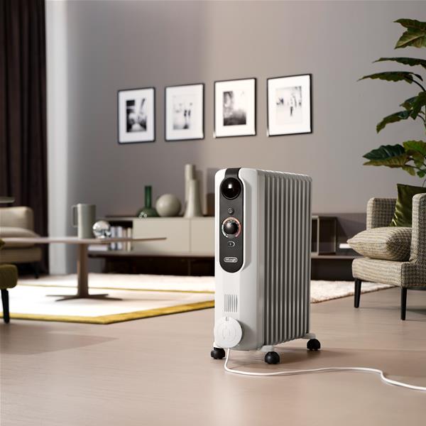 Radiateur Bain D'Huile De'Longhi TRRSE1225 – 2500W, 12 Ailettes, Technologie Real Energy - vue 5