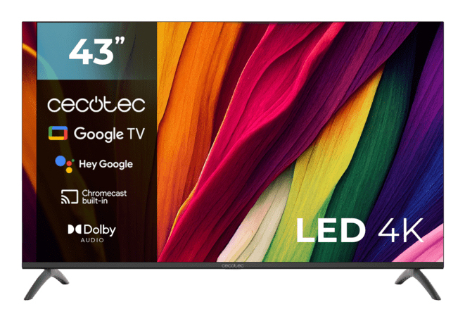 Cecotec ALU40043 109,2 cm (43 ) 4K Ultra HD Smart TV Noir Neuf